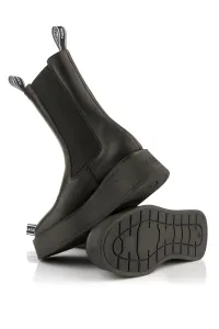 Členková Obuv Karl Lagerfeld Zephyr Midi Gore Boot Black Lthr
