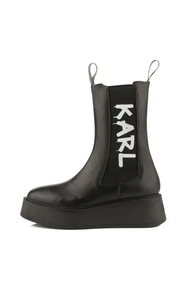 Členková Obuv Karl Lagerfeld Zephyr Midi Gore Boot Black Lthr