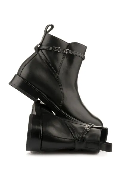 Členková Obuv Karl Lagerfeld Blake Signia Ankle Boot Black Lthr