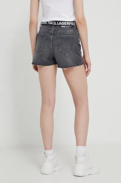 Šortky Karl Lagerfeld Jeans Klj Mr Belted Denim Short Washed Grey