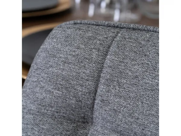 JAKS Jedálenská stolička šedá látka Rick