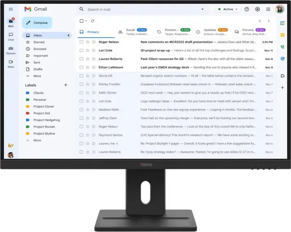 LENOVO LCD ThinkVision E27-40 - 27",IPS,16:9,1920x1080,178/178,4/6ms,300cd/m2,1500:1,HDMI,DP,VGA,VESA,PIVOT,3Y