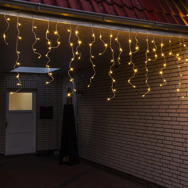 Haushalt International Světelný závěs Ledový déšť s efekty, 200 LED