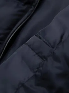 Pánska bomber bunda prešívaná tmavomodrá