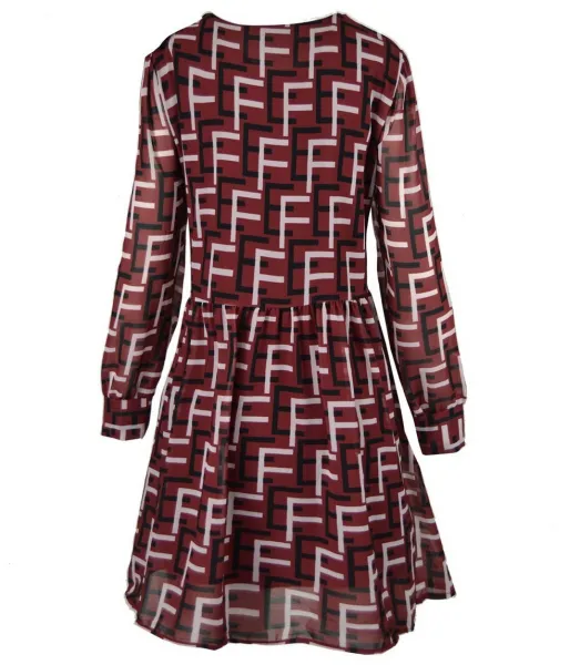 Pri Subtle dress with a geometric pattern