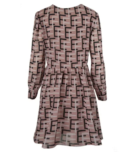 Pri Subtle dress with a geometric pattern