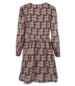 Pri Subtle dress with a geometric pattern