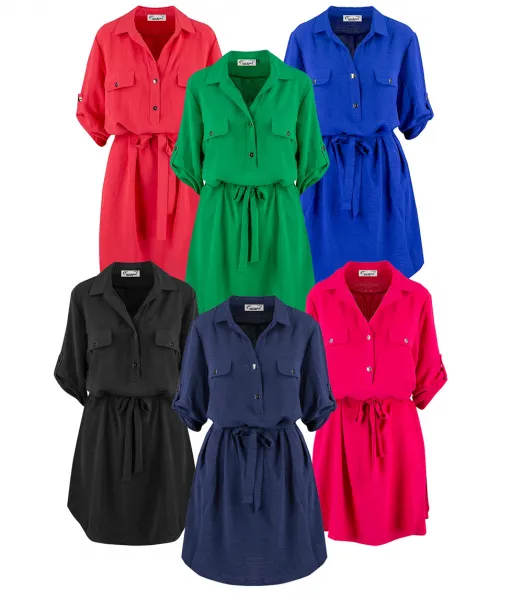 Pri Basic midi tunic shirt dress plus size MARIBEL