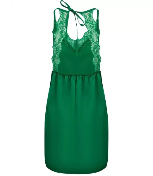 Pri Lingerie satin lace mini dress