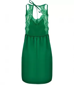 Pri Lingerie satin lace mini dress