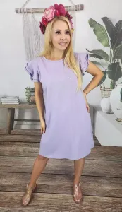Pri Cotton simple dress with frills