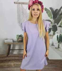 Pri Cotton simple dress with frills