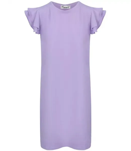 Pri Cotton simple dress with frills