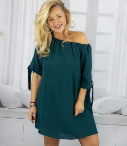 Pri HISPANKA tunic uncovered shoulders mini dress MARIOLA