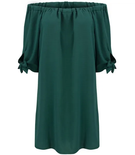 Pri HISPANKA tunic uncovered shoulders mini dress MARIOLA
