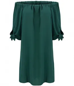 Pri HISPANKA tunic uncovered shoulders mini dress MARIOLA