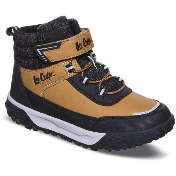Lee Cooper WINTER Detská zimná obuv, hnedá, veľkosť