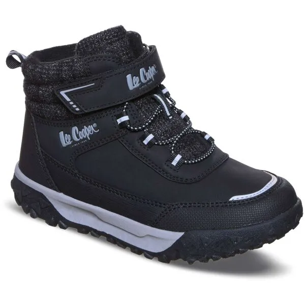 Lee Cooper WINTER Detská zimná obuv, čierna, veľkosť