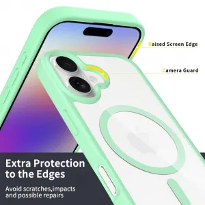 JP MagFit Clear MagSafe obal s N52 magnetom, iPhone 17, zelený
