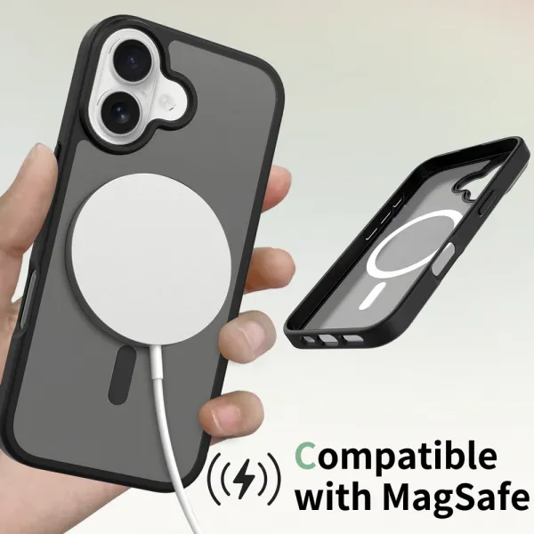 JP MagFit Colour MagSafe obal s N52 magnetom, iPhone 17, čierny