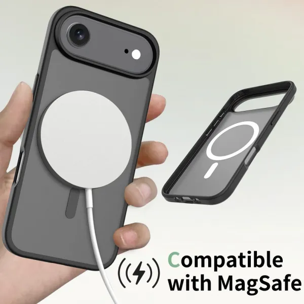JP MagFit Colour MagSafe obal s N52 magnetom, iPhone Air, čierny
