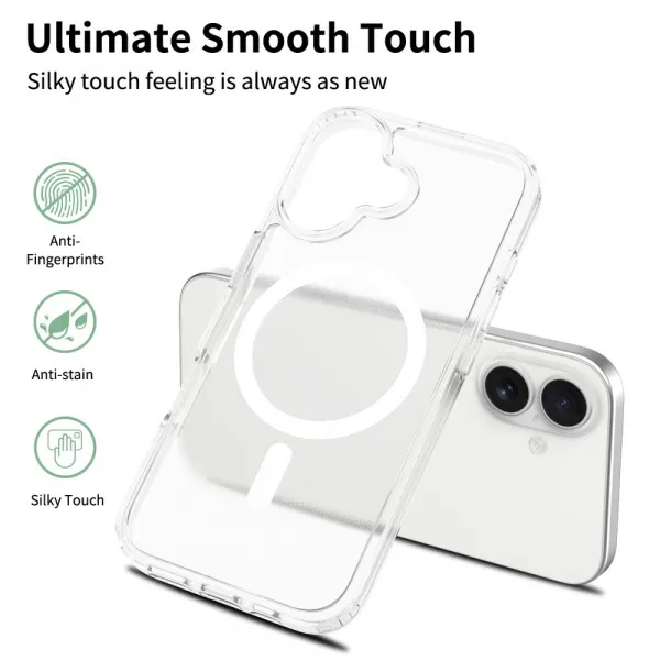 JP MagFit Colour MagSafe obal s N52 magnetom, iPhone 17, biely
