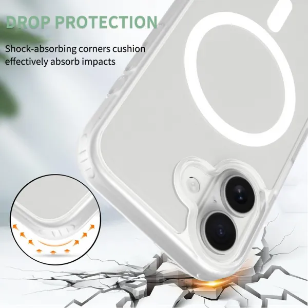 JP MagFit Colour MagSafe obal s N52 magnetom, iPhone 17, biely