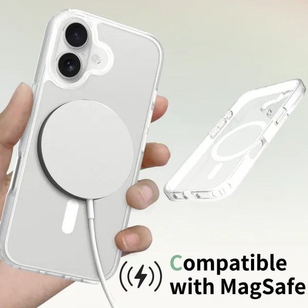 JP MagFit Colour MagSafe obal s N52 magnetom, iPhone 17, biely