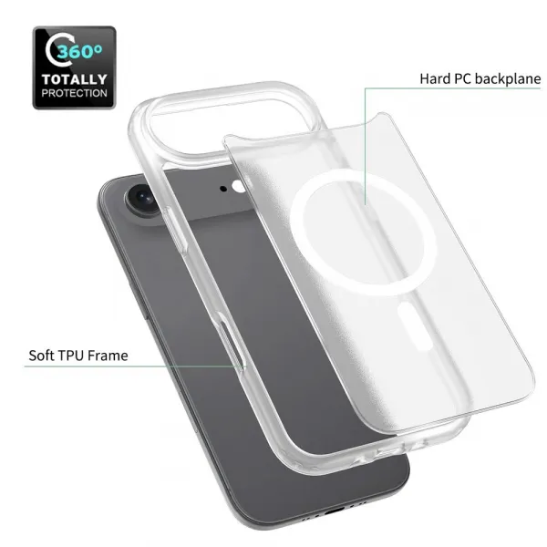JP MagFit Colour MagSafe obal s N52 magnetom, iPhone Air, biely