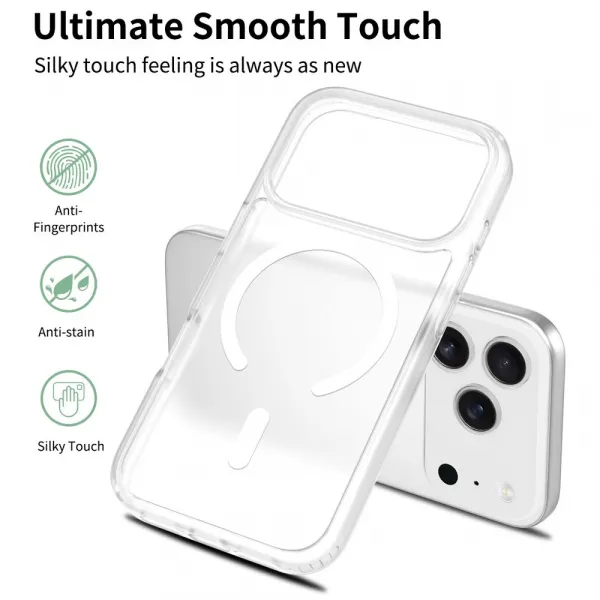 JP MagFit Colour MagSafe obal s N52 magnetom, iPhone 17 Pro, biely