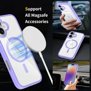 JP MagFit Clear MagSafe obal s N52 magnetom, iPhone 17, fialový