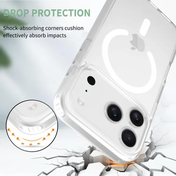 JP MagFit Colour MagSafe obal s N52 magnetom, iPhone 17 Pro, biely