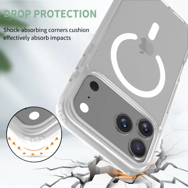 JP MagFit Colour MagSafe obal s N52 magnetom, iPhone 17 Pro Max, biely