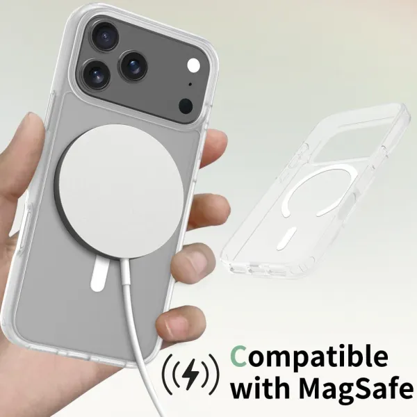 JP MagFit Colour MagSafe obal s N52 magnetom, iPhone 17 Pro Max, biely