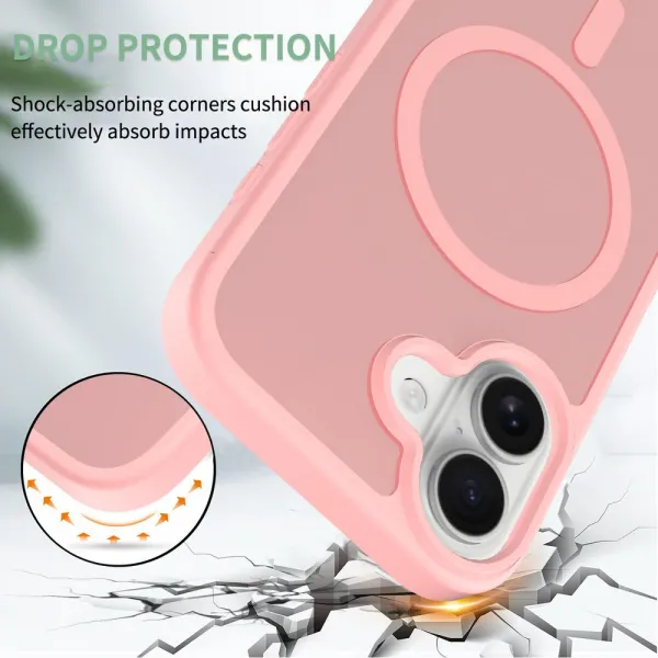 JP MagFit Colour MagSafe obal s N52 magnetom, iPhone 17, svetlo ružový