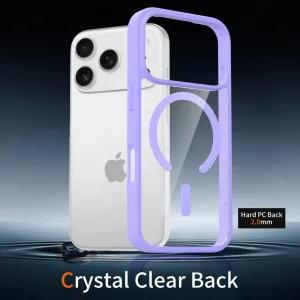 JP MagFit Clear MagSafe obal s N52 magnetom, iPhone 17 Pro, fialový