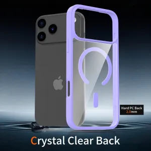 JP MagFit Clear MagSafe obal s N52 magnetom, iPhone 17 Pro Max, fialový