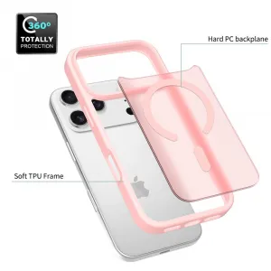 JP MagFit Colour MagSafe obal s N52 magnetom, iPhone 17 Pro, svetlo ružový