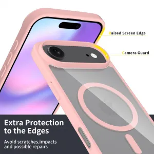 JP MagFit Clear MagSafe obal s N52 magnetom, iPhone Air, svetlo ružový