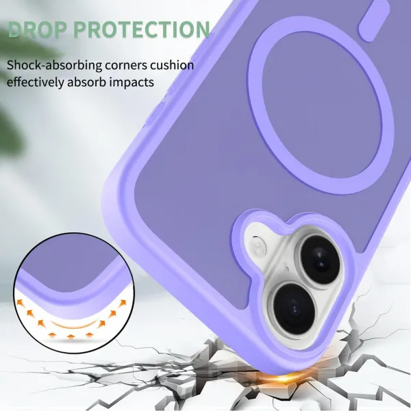 JP MagFit Colour MagSafe obal s N52 magnetom, iPhone 17, fialový