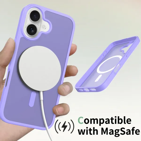 JP MagFit Colour MagSafe obal s N52 magnetom, iPhone 17, fialový