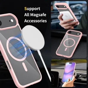 JP MagFit Clear MagSafe obal s N52 magnetom, iPhone Air, svetlo ružový