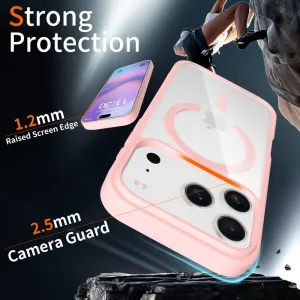 JP MagFit Clear MagSafe obal s N52 magnetom, iPhone 17 Pro, svetlo ružový