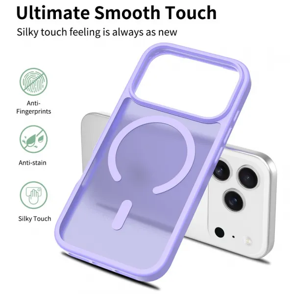 JP MagFit Colour MagSafe obal s N52 magnetom, iPhone 17 Pro, fialový