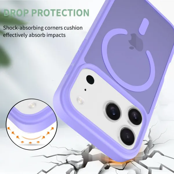 JP MagFit Colour MagSafe obal s N52 magnetom, iPhone 17 Pro, fialový