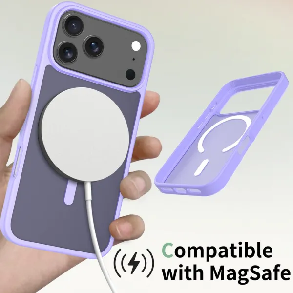 JP MagFit Colour MagSafe obal s N52 magnetom, iPhone 17 Pro Max, fialový