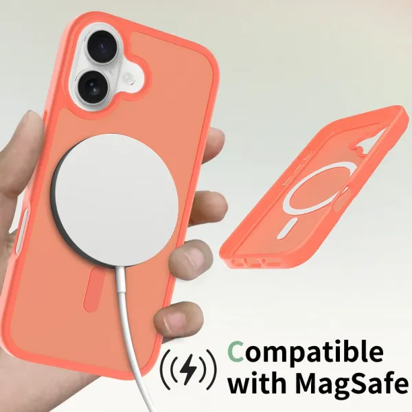 JP MagFit Colour MagSafe obal s N52 magnetom, iPhone 17, oranžový
