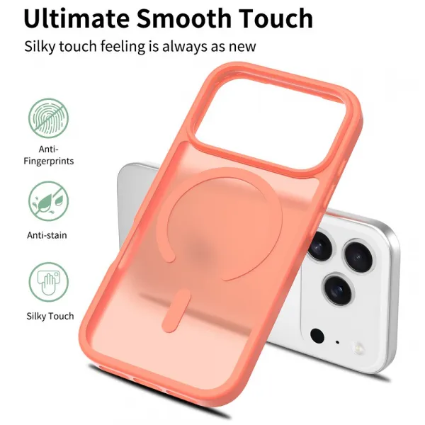 JP MagFit Colour MagSafe obal s N52 magnetom, iPhone 17 Pro, oranžový