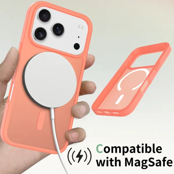 JP MagFit Colour MagSafe obal s N52 magnetom, iPhone 17 Pro, oranžový