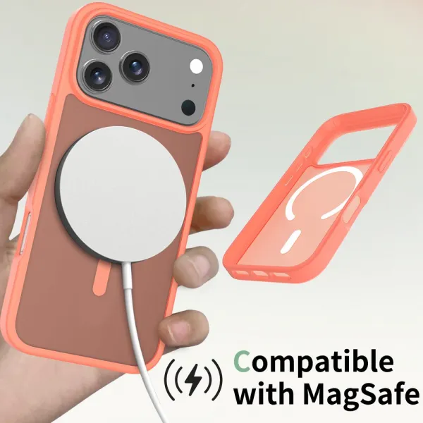 JP MagFit Colour MagSafe obal s N52 magnetom, iPhone 17 Pro Max, oranžový